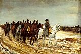 Jean-louis Ernest Meissonier Famous Paintings - The French Campaign